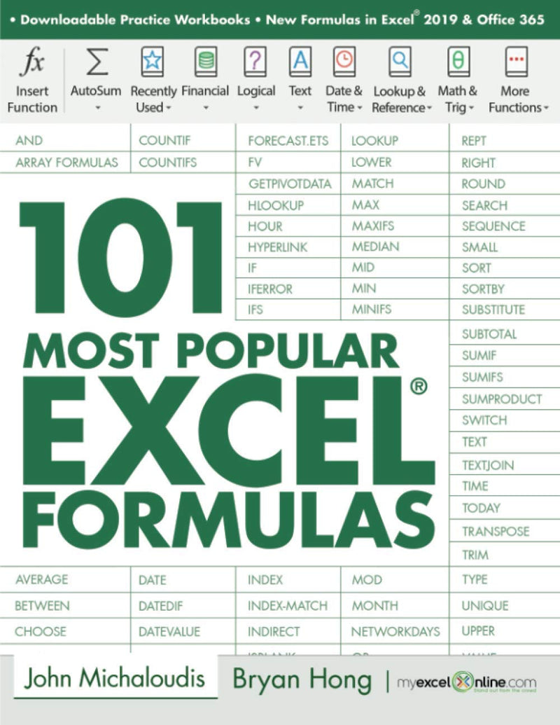 101 Most Popular Excel Formulas (101 Excel Series)