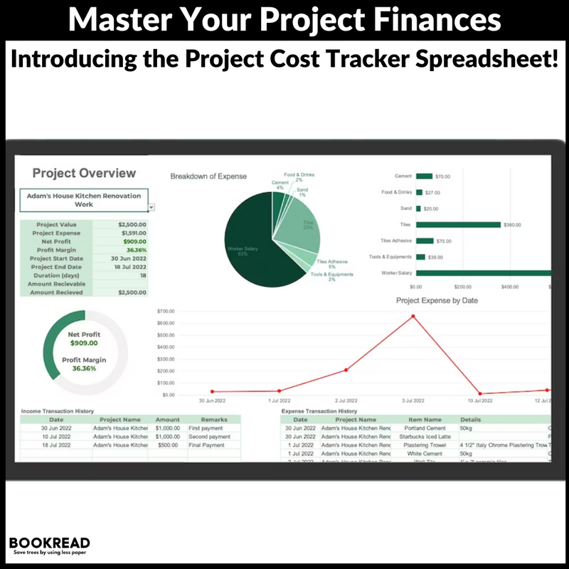 Master Your Project Finances: Introducing the Project Cost Tracker Spreadsheet!