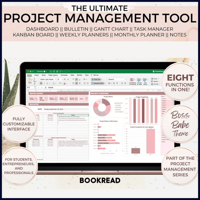 Boss Babe Powerhouse: Your Ultimate Project Management Template!