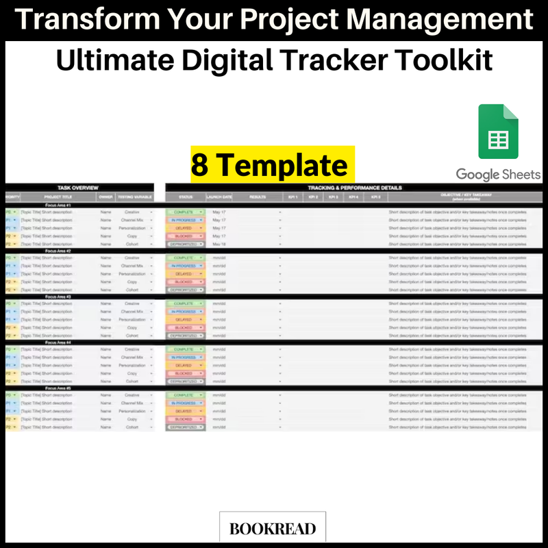 Transform Your Project Management: Ultimate Digital Tracker Toolkit