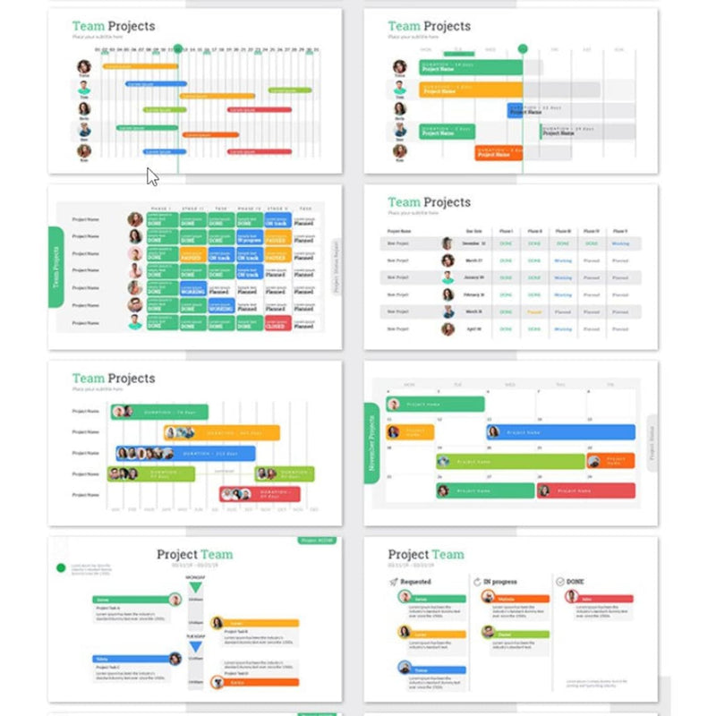 300+ Project Status PowerPoint Presentation Template Editable