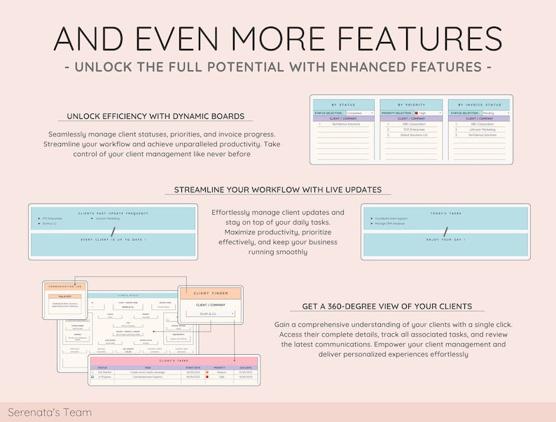 🚀 Elevate Your Business: Streamline Client Management with Our Comprehensive Tracker Template! 📈✨