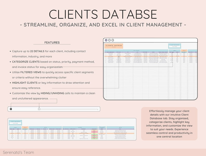 🚀 Elevate Your Business: Streamline Client Management with Our Comprehensive Tracker Template! 📈✨