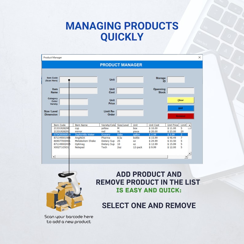 Effortless Inventory Management: Elevate Your Business with Our Stock & Sales Manager Template