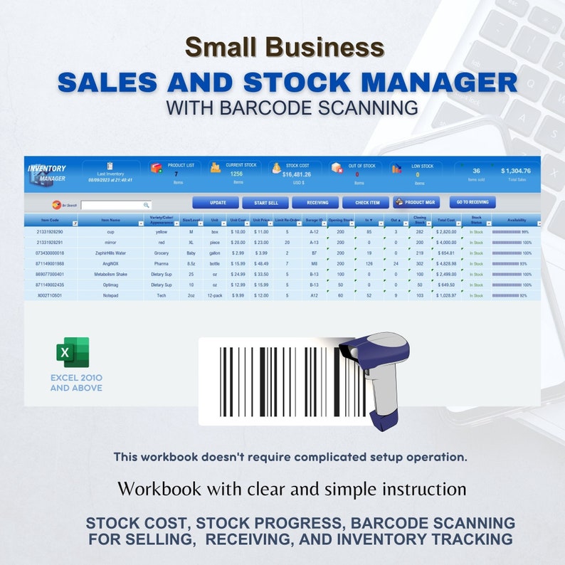 Effortless Inventory Management: Elevate Your Business with Our Stock & Sales Manager Template