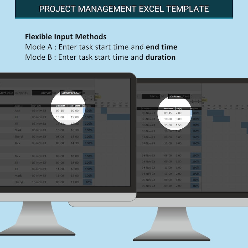 Optimize Project Management: Hourly Planner Gantt Chart Template