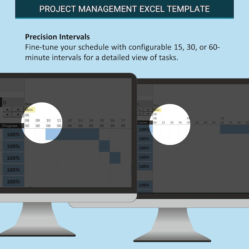 Optimize Project Management: Hourly Planner Gantt Chart Template