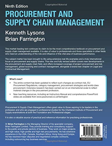 Procurement & Supply Chain Management, 9th